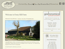 Tablet Screenshot of fernyhillfarm.com